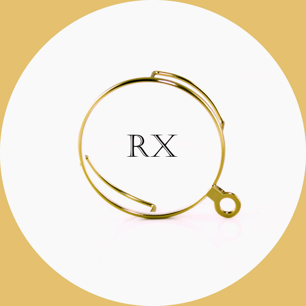Monocle - Large 40mm - Gold- Custom Lens
