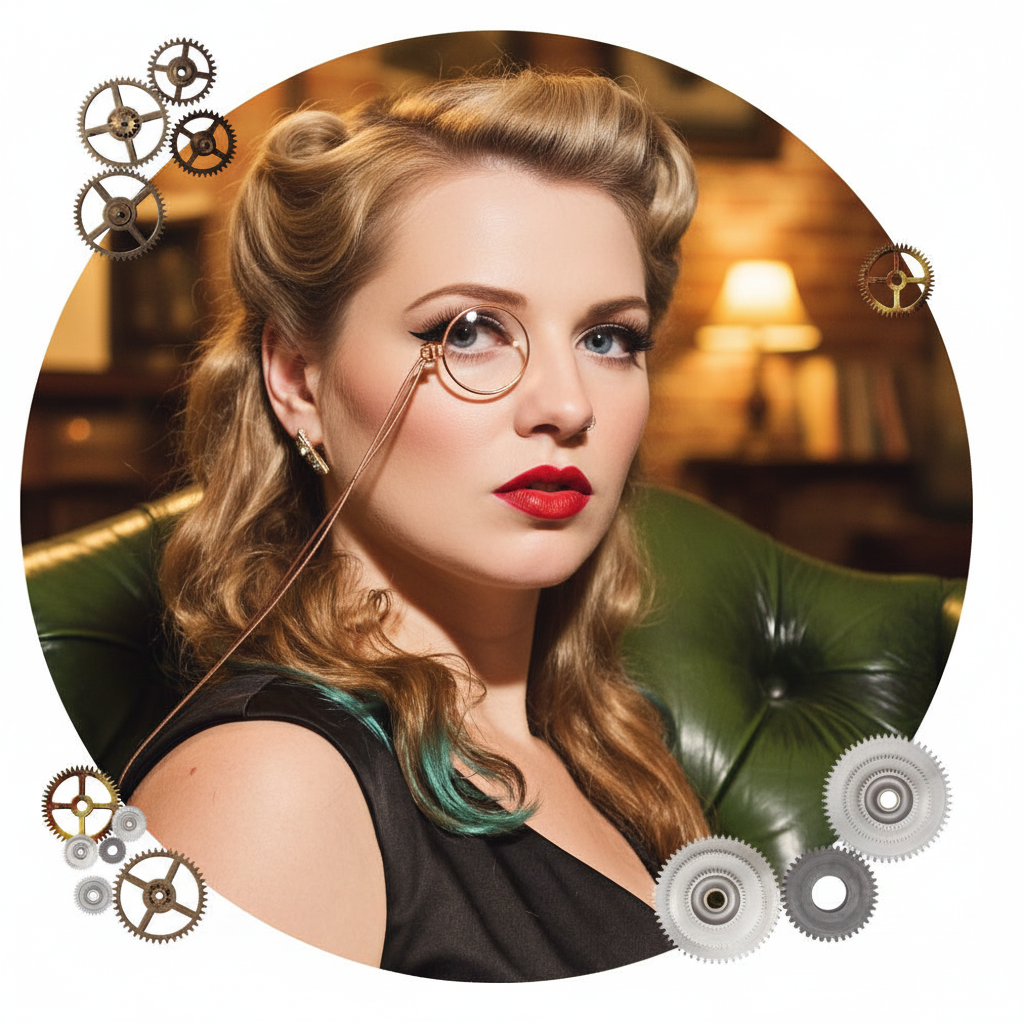 Monocle - Large 40mm - Rose Gold - Custom Lens