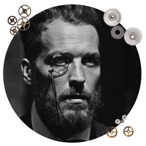 Monocle - Large 40mm - Gold- Custom Lens